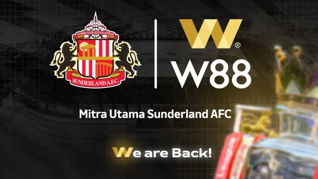 W88 tài trợ chính Sunderland mùa 2025/26 – Nhà cái châu Á khẳng định uy tín tại Ngoại hạng Anh 1 W88 tài trợ chính Sunderland FC tại giải ngoại hạng anh 2025/26